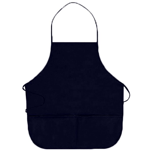 OTTO 7.5 oz. Cotton Blend Twill Two Pocket Medium Bib Apron Thumbnail