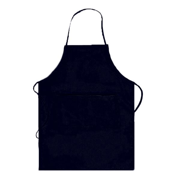 OTTO 7.5 oz. Cotton Blend Twill Two Pocket Full Length Adjustable Bib Apron Thumbnail
