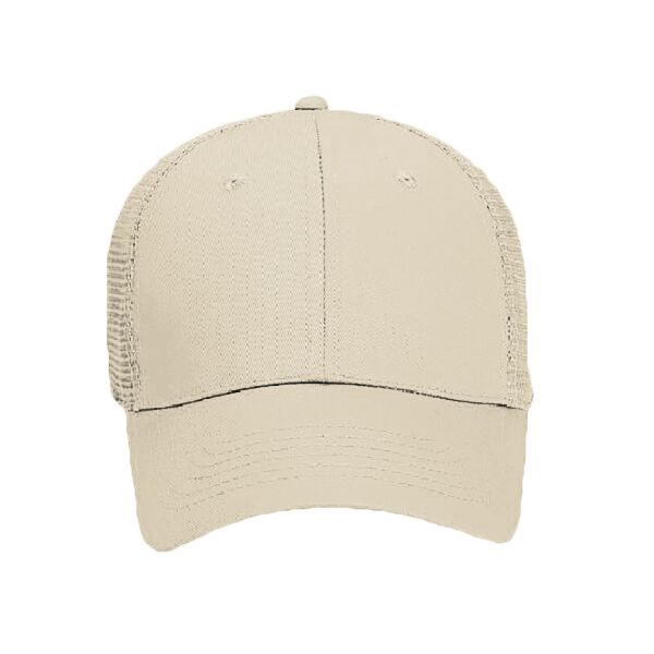 OTTO Cotton Twill Six Panel Low Profile Mesh Back Trucker Hat Thumbnail