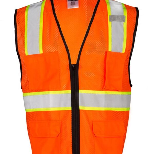 4 Pocket Contrast Mesh Vest Thumbnail